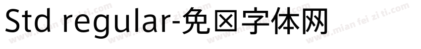 Std regular字体转换